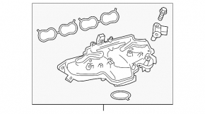 Intake manifold Lexus NX200t NX300 15-21 2.0T