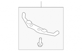 Muffler bracket central Lexus LS460 07-08