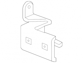 Upper front left door hinge for a 1919 Cadillac CTS