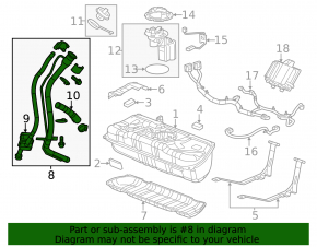 Chevrolet Volt 11-15 Fuel Filler Neck Rusty