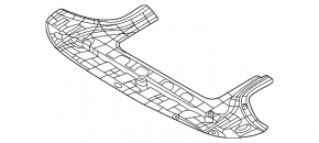 Front bumper protection for Hyundai Accent 18-19