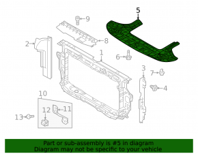 Front bumper protection for Hyundai Accent 18-19