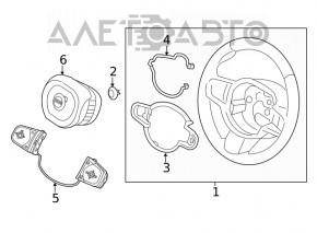 Volvo XC90 16-26 steering wheel control buttons scratched