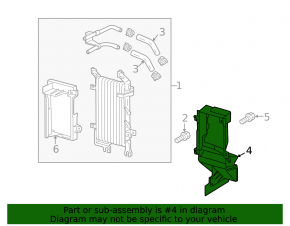 Lexus LX570 16-21 Automatic Transmission Radiator Deflector