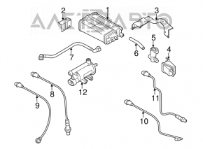 Lambda probe second Kia Forte 4d 14-16