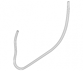 Front left door seal BMW 4 F36 15-20 Gran Coupe