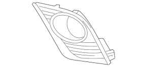 Right fog light frame for Lexus CT200h 14-17
