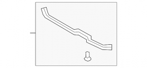 Right hood-fender seal for Toyota Highlander 2010