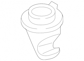 Hook for fastening passenger visor VW Golf 15 - grey