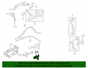Door hinge lower front right Honda CRV 23-