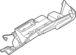 Glove box, glove compartment Infiniti FX35 FX45 03-08 gray