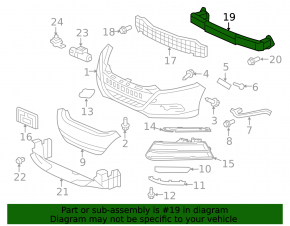 Honda CRZ 11-16 Front Bumper Reinforcement