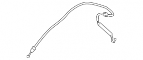 Hood release cable rear Honda CRV 17-22