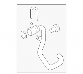 Upper cooling pipe VW Touareg 13-16 3.0TDI