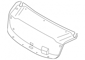 Hyundai Azera 12-17 trunk lid trim