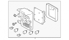Subaru Legacy 15-17 dashboard fuse box