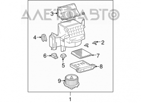Lexus RX300 RX330 RX350 RX400h 04-09 Heater Fan Motor