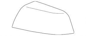 Right side mirror cover for Toyota Tundra 2008-2021, gloss black