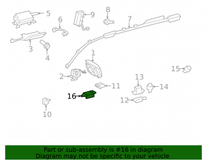 SRS airbag module airbag computer Toyota Highlander 13-13 hybrid