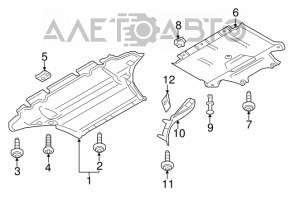 Front right mudguard Audi A4 B8 08-12 prerest