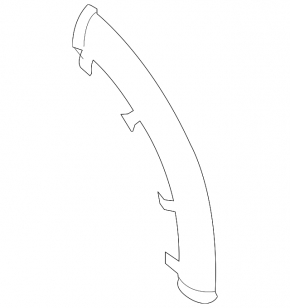 Trunk lid hinge trim left Audi A4 B8 08-16 sedan