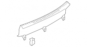Audi A3 8V 15-20 4d, 5d trunk opening trim