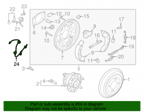 ABS sensor wire rear left Hyundai Elantra AD 17-20