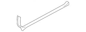 Subaru Outback 10-14 front left inner door sill trim, black