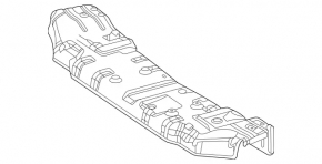 Mercedes W167 GLE 350 450 20-24 Rear Muffler Heat Shield