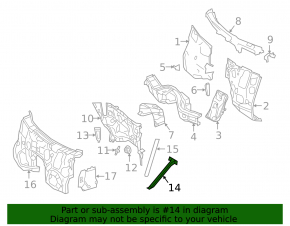 Front strut strut left lower Mercedes W213 E 17-23