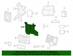 Mercedes W213 E 17-23 Audio Amplifier Bracket