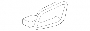 Door handle inner rear right Ford Escape MK3 13-19 black matte