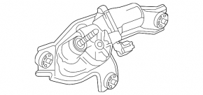 Rear wiper trapezoid with motor Mazda CX-30 20-