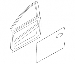 Door bare front right Ford Focus mk3 11-18