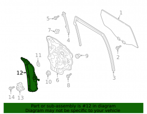Window lifter with motor rear left Mazda CX-5 17-24