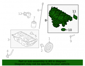 Intake manifold for Land Rover Range Rover Evoque 15-18