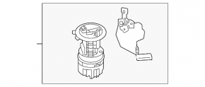 Fuel pump for Mitsubishi Outlander 22-25 2.5 FWD