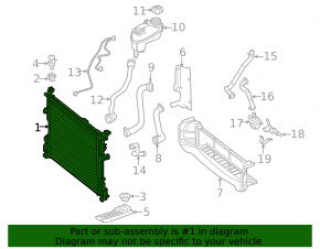 Radiator cooling water Mercedes GLA 14-20