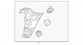 Rear bumper mount left Volvo XC60 18-23