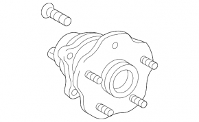 Rear left hub Lexus RX350L RX450hL 18-22 long AWD
