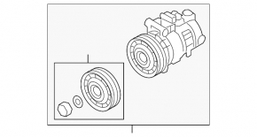 Audi A7 12-15 air conditioning compressor