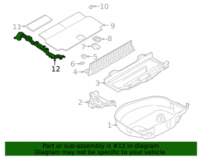 Trunk floor mount left BMW X7 G07 19-