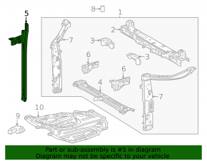 Hood Lock Bar Toyota Sienna 21-25