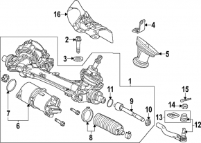 Steering tip right Honda CRV 23-