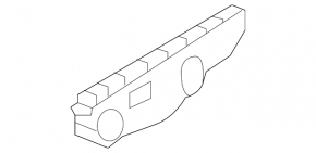 Front bumper mount right wing Nissan Sentra 13-15 prerest
