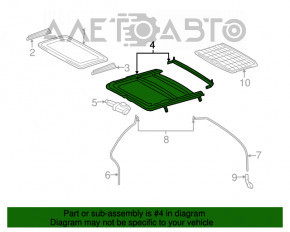 Sunroof Assembly Lexus RX300 RX330 RX350 RX400h 04-09