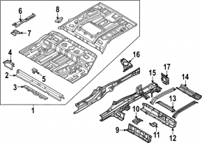 Metal trunk floor for Hyundai Ioniq 5 22-24 without subwoofer