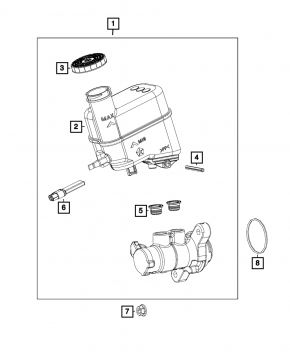 Reservoir GTZ Chrysler 200 15-17 3.6