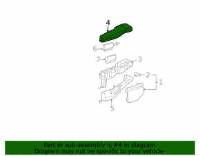 Lexus ES350 07-09 underhood fuse box cover