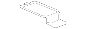Chevrolet Volt 16-19 center console mat, rubber interior